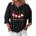 thumbnail image 2 of OKBOP Party Tops for Women,Fashion Christmas Loose Long Sleeve V-Neck Casual T-Shirt Women'S Blouses Birthday Girl Shirt, 2 of 6