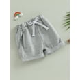 thumbnail image 3 of Arvbitana 0-3 Years Baby Boys Athletic Shorts Solid Color Elastic Casual Shorts Shorts for Infant Newborn, 3 of 8