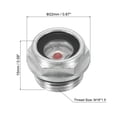 thumbnail image 2 of Unique Bargains Air Compressor Oil Sight Glass, 2 Pack M18*1.5 Aluminum Oil Liquid Level Gauge, 2 of 5