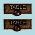 thumbnail image 2 of 2 Switch Plate Tags TABLE Name Signs Labels Cast Brass Traditional Engraved Wall Light Switch Cover Labels | Renovators Supply, 2 of 2