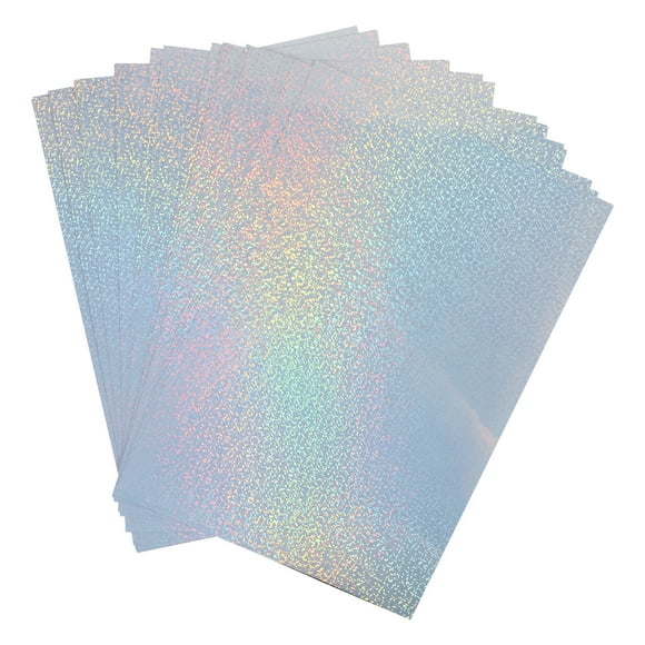 20 hojas de vinilos adhesivos para manualidades, calcomanías holográficas decorativas para vasos de vidrio