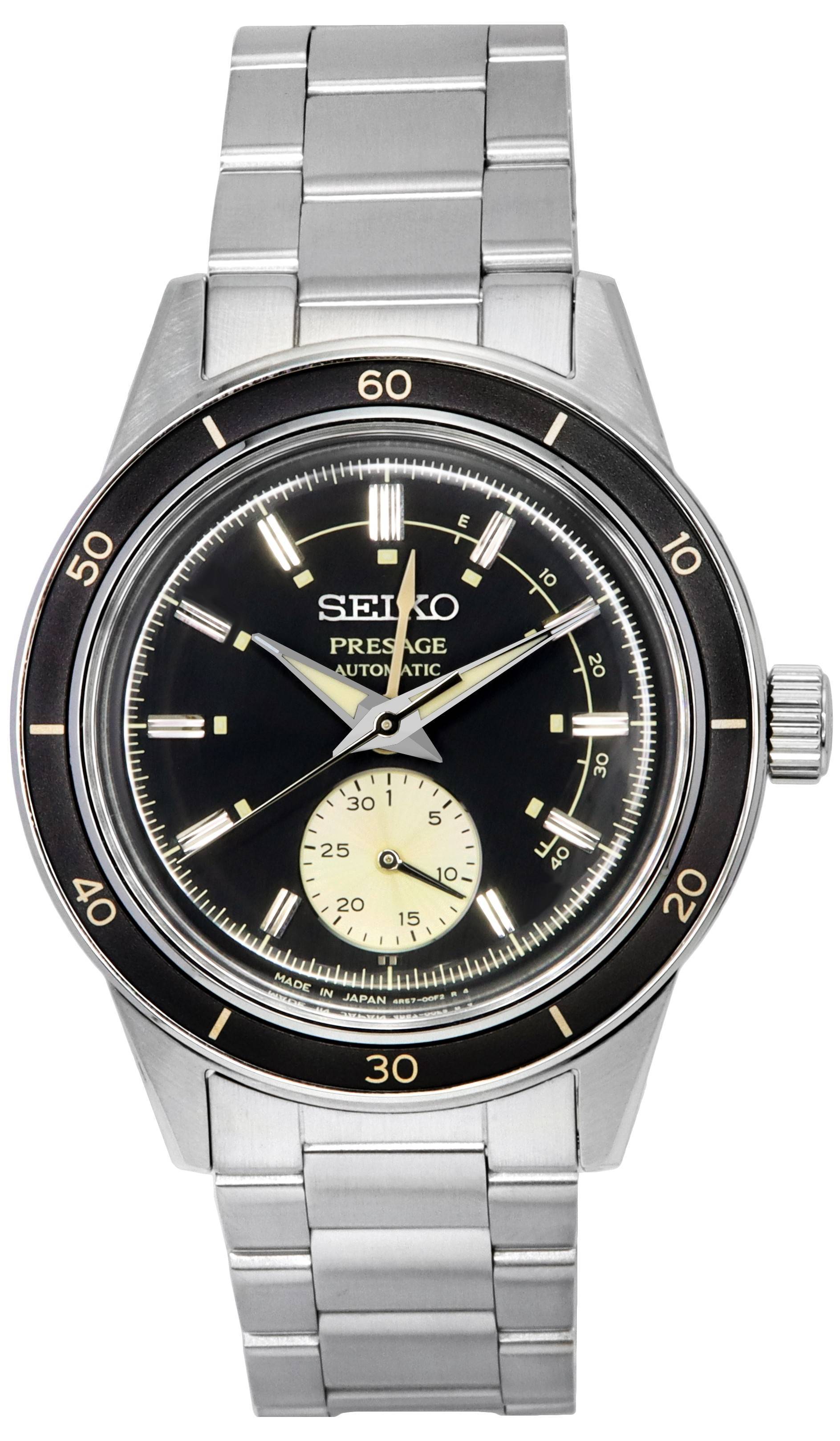 Seiko Presage Style60s Black Dial Automatic SSA449 SSA449J1 SSA449J Men ...