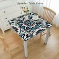 thumbnail image 2 of nygtbtfer  Patriotic Flower Tablecloth Red Blue Gray Dahlia Table Cloth 4th of July Rectangle Washable Table Cover for Independence Day Memorial Day Home Party Dining Table Decoration, 2 of 7
