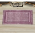 thumbnail image 1 of Ethnic Decorative Rug, Geometric Folkloric Design Print in Ikat Print Style Oval Shapes Artwork, Quality Carpet for Bedroom Dorm and Living Room, 6 Sizes, Pale Purple, by Ambesonne, 1 of 1