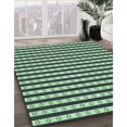 thumbnail image 2 of Ahgly Company Indoor Round Patterned Light Green Area Rugs, 6' Round, 2 of 6