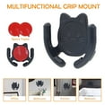 thumbnail image 5 of 3 Pack HOMEFOX Multi-Surface Holder Car Mount Compatible for Popsocket Holder Grips Hand-Free Device Accessories Desk Wall Mount Cute Cat Strong Adhesive Sticky Gel Pad, Black, 5 of 7