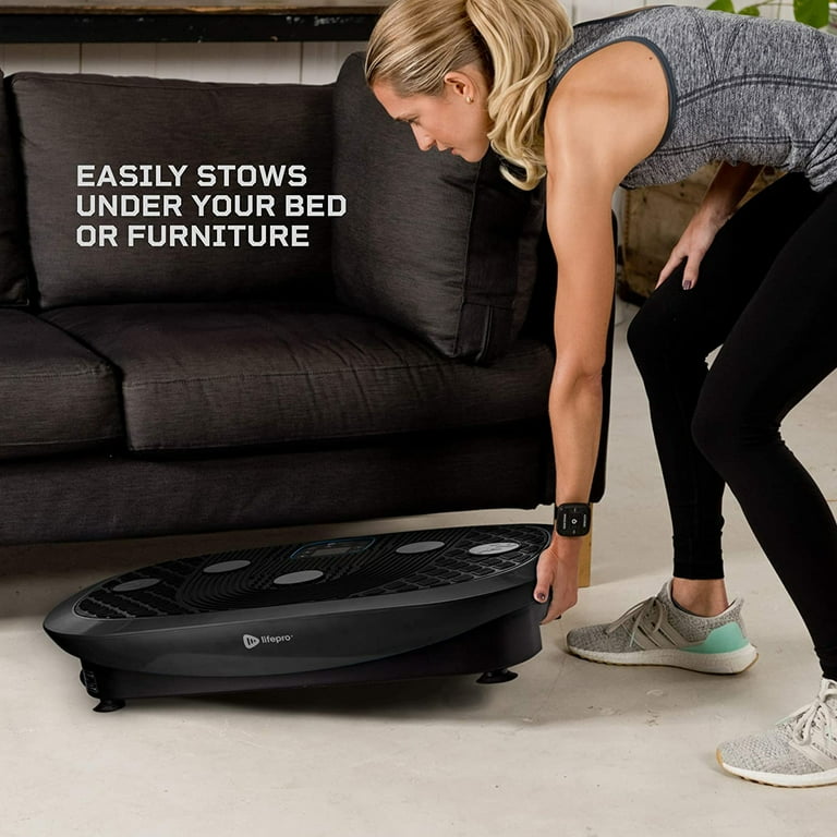 LifePro Rumblex Plus 4D Triple Oscillation Vibration Plate Home Workout Equipment Black
