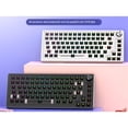thumbnail image 5 of 83 Keys Aluminum Mechanical Keyboard Kit Wired Rgb Hot Swap Custom Metal Multifunction Gaming Keyboards, Black, 5 of 5