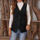 thumbnail image 4 of AUNVITO Women's Sleeveless Button Down Corduroy Cardigan Casual and Chic Style, 4 of 9