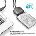 thumbnail image 3 of SATA to USB 3.0  SATA III Cable Hard Drive Adapter Converter for  2.5/3.5 SATA HDD/SSD Hard Drive Disk and SATA Optical Drive  Include 12V/2A Power Adapter, 3 of 6