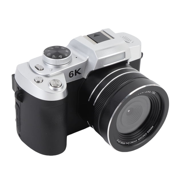Cámara Digital De 6K Para Fotografía, Cámaras De Vlogging Wifi 84MP Para YouTube, Cámara De Video De Enfoque AuticO UHD 3 "Pantalla De Flip De 180 Con Zoom De 18X, Vlog