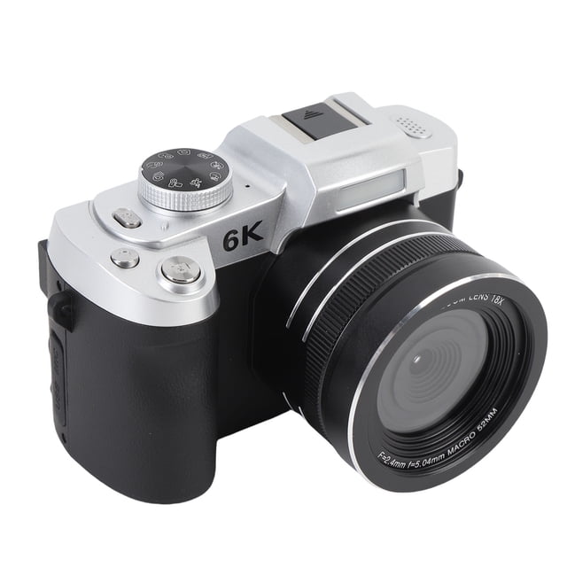 Cámara Digital De 6K Para Fotografía, Cámaras De Vlogging Wifi 84MP Para YouTube, Cámara De Video De Enfoque AuticO UHD 3 "Pantalla De Flip De 180 Con Zoom De 18X, Vlog