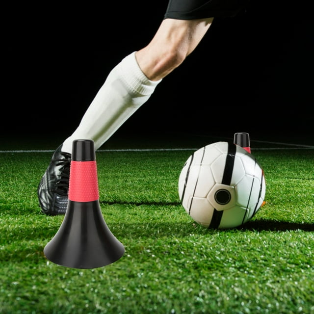 Soporte de Atrenamiento de fútbol cono de fútbol, Barrera de conos de fútbol copa de obstáculos de pláshico con color brillante, fácil de transporte, adecuado para