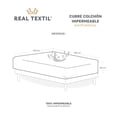 thumbnail image 4 of Protector Cubre Colchón 100% Impermeable, Transpirable y Ligera Real Textil (Matrimonial), 4 of 5