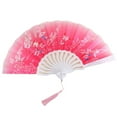 thumbnail image 3 of Paokuoon Mini Fan Folding Fan Glossy Texture Various Styles Smooth Surface Fine Workmanship Decorative Chinese Style, 3 of 8