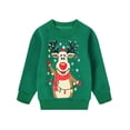thumbnail image 1 of Wangsaura Women Christmas Pullover, Round Neck Print Party Spring Tops, 1 of 9