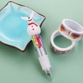 thumbnail image 2 of LHWEN Christmas Cartoon Pens 4 Color Ballpoint Pen Snowman Santa 8ML Quick-Drying Ink Non-Refillable Writing Color Pen Student Gift Perfect for Christmas Birthday Mother's Day Easter Valentine's, 2 of 7