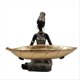 thumbnail image 1 of Black Woman Resin Tray - Luxury Home Decor Fruit Bowl Ornaments, 1 of 5