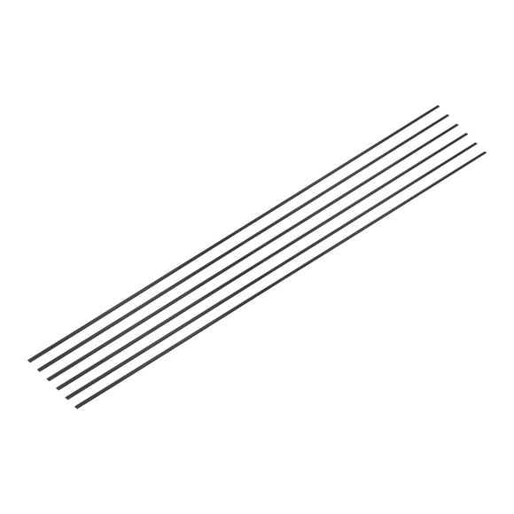 Unique Bargains 6 Pcs Carbon Fiber Strip 1x3mm 400mm Length Pultruded Flat Carbon Fiber Bars for Kites, RC Airplane