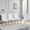 White Gold*4, variant on StnTalk Dining Chairs Set of 2, White Faux Leather Kitchen Chairs with Thick Padded Seat, Armless Side Chairs with Metal Legs for Apartment & Small Dining Spaces