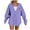 E-Purple, variant on felworsd Women's Plus Size Zip-Up Hoodie - Long Sleeve Hooded Sweatshirt with Heart Print & Pockets, Casual Fashion for Fall Winter Hot Pink, M