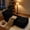 Black, variant on Toject Big Bean Bag Lounger Chair for Adults, Large Polyester Fabric Bean Bag Sofa with Back Support, Memory Foam Filled Beanbag Floor Chair for Living Room, Bedroom, Dorm, Beige