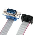 thumbnail image 5 of Uxcell IDC Wire Flat Ribbon Cable DB9 Male to FC-10 Female Connector 2.54mm Pitch 30cm Length, 5 of 5