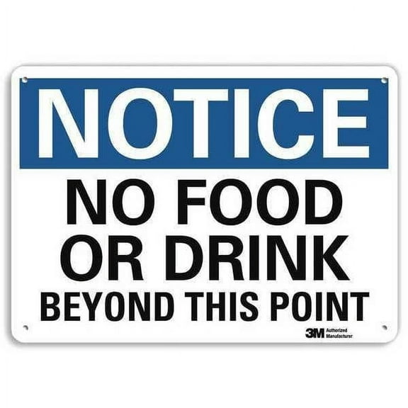 Lyle Notice Sign,7 in x 10 in,Aluminum U5-1375-RA_10X7