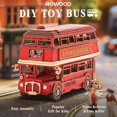 thumbnail image 2 of Juego de maquetas 3D Rowood London Bus de madera, 19 x 8 x 11 cm, 2 of 9