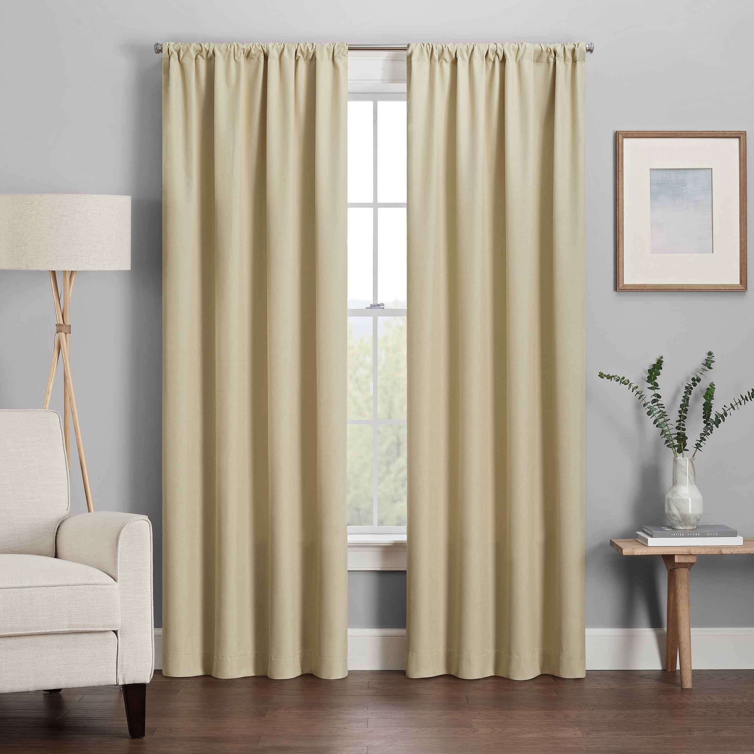 ECLIPSE Kendall Solid Blackout Window Curtains for Bedroom 42" x Single Panel 