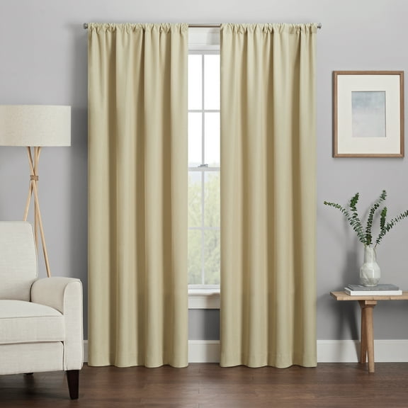 Eclipse Kendall Modern Blackout Curtains, 63 In Long x 42 In Wide, Café, Sold as a Single Curtain Panel