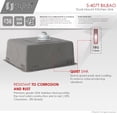 thumbnail image 3 of Stylish Dual Mount 22" Stainless Steel Single-Bowl Kitchen Sink with 1 Accessorie S-407T, 3 of 11
