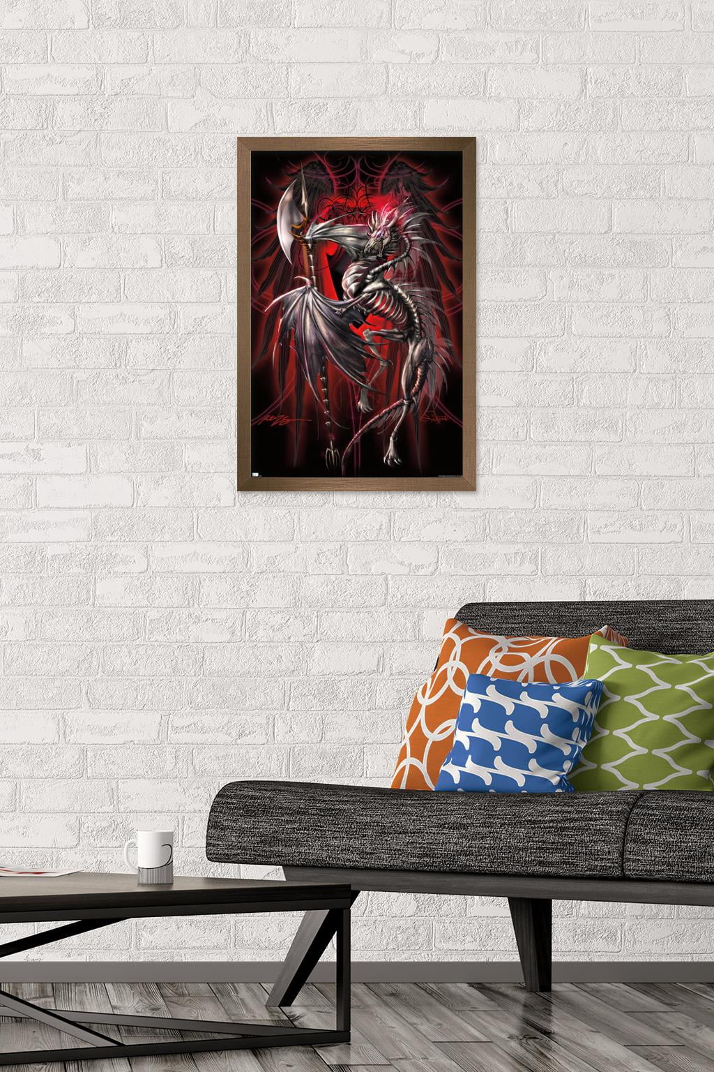Ruth Thompson - Dragonblade Lichblade Wall Poster, 14.725" x 22.375", Framed