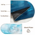 thumbnail image 6 of 5'x7' Area Rugs, Blue Indoor Outdoor Area Rug for Living Room Bedroom, Modern White Oil Painting Art Abstract Washable Bathroom Rugs Kitchen Floor Carpet Mats Home Decor Aesthetic, 6 of 8