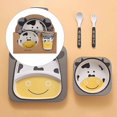 thumbnail image 1 of 5Pcs/Set Kids Dinnerware Set Children Dishes Plate Bowl Cup Spoon Fork Set Dishware Tableware, 1 of 5