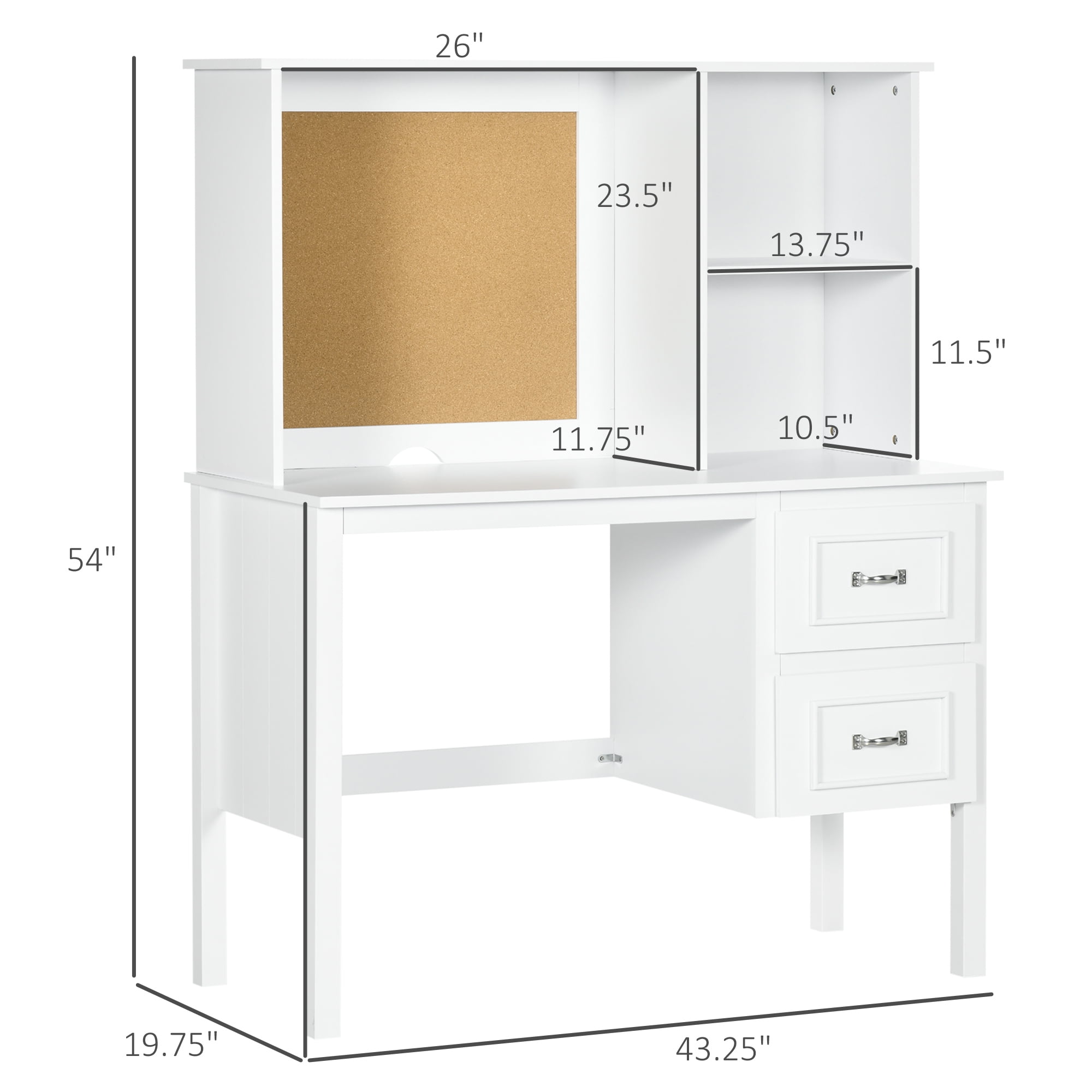 Madeline Kids Storage Desk & Hutch