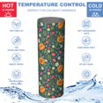 thumbnail image 5 of Pioneer Flower Floral Print Pattern 20oz Skinny Tumbler with Straw & Lid, Double Wall Vacuum Insulated Cup, Leak-Proof, Cup Holder Friendly, Hot 6H Cold 12H, 5 of 6