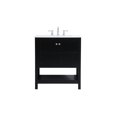 thumbnail image 3 of Elegant Kitchen and Bath 30 inch Single Bathroom Vanity in Black, 3 of 7