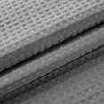 thumbnail image 2 of Zrodlmo Waffle Fabric Shower Curtain and Liners Sets with Hooks, Thick Bathroom Curtain Set, 72" x 72", Gray, 2 of 8