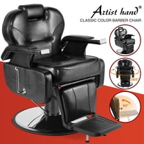 Pro All Purpose Reclining Hydraulic Barber Chair Heavy Duty,Footrest Adjustable Salon Beauty Tattoo Spa Hair Styling Equipment(Black)