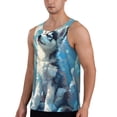 thumbnail image 2 of Logiee Cloud Sunshine Puppy Print Men's Workout Tank Top,Quick Dry Workout Tank Top,Gym Muscle Tee,Fitness Bodybuilding Sleeveless T Shirt-X-Large, 2 of 7