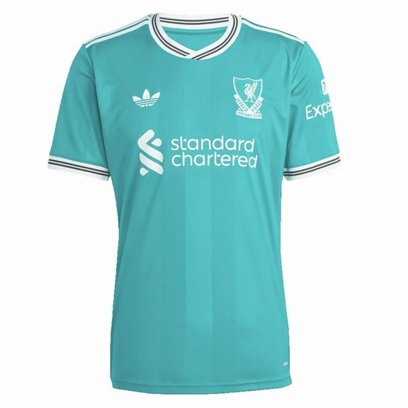 adidas Liverpool FC 25/26 Men's Third Jersey (US, Alpha, XX-Large, Regular, Regular, Sea Green)