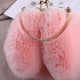 thumbnail image 4 of Bolso de peluche para mujer, bandolera portátil, bolso de princesa, bolso de peluche de piel sintética, bolso con cadena, bolso con orejas de conejo a juego, 4 of 5