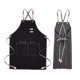 thumbnail image 3 of WEUVEB Delantal De Cocina Negro De Lona Resistente Con Bolsillos Y Ajustables Para Cafetería, 3 of 8