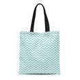thumbnail image 1 of JSDART Canvas Tote Bag Abstract Aqua White Chevron Pattern Artistic Classic Continuity Creative Reusable Shoulder Grocery Shopping Bags Handbag, 1 of 1
