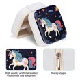 thumbnail image 5 of Starry Unicorn Portable Travel Jewelry Box Organizer Earring Necklace Bracelet Holder Display Case Stand Box for Girls and Women, 5 of 7