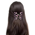 thumbnail image 2 of MasteelfCA Peigne à Cheveux Double Rangée Peigne Inséré en Forme de Rose Accessoires pour Femmes Filles (Rose), 2 of 7