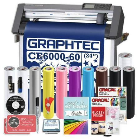 Graphtec PLUS CE6000-60 24 Inch Vinyl Cutter, $700 in Software, 2 Year