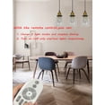 thumbnail image 5 of FSLiving Remote Control Pendant Light J-Type Track Ceiling Light w/Clear Glass Shade Dimmable and Color Changing Track Light Fixture for Gallery Kitchen Living Room Office,Track Not Included - 3 Pack, 5 of 8