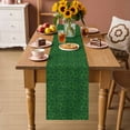 thumbnail image 3 of Table Runner - 120 Inch Long, St. Patrick's Day Kitchen Dining Table Runner Dresser Scarves, Spring Green Shamrock Lucky Leaves Farmhouse Decor for Coffee Tables Wedding Party Banquet, 3 of 8